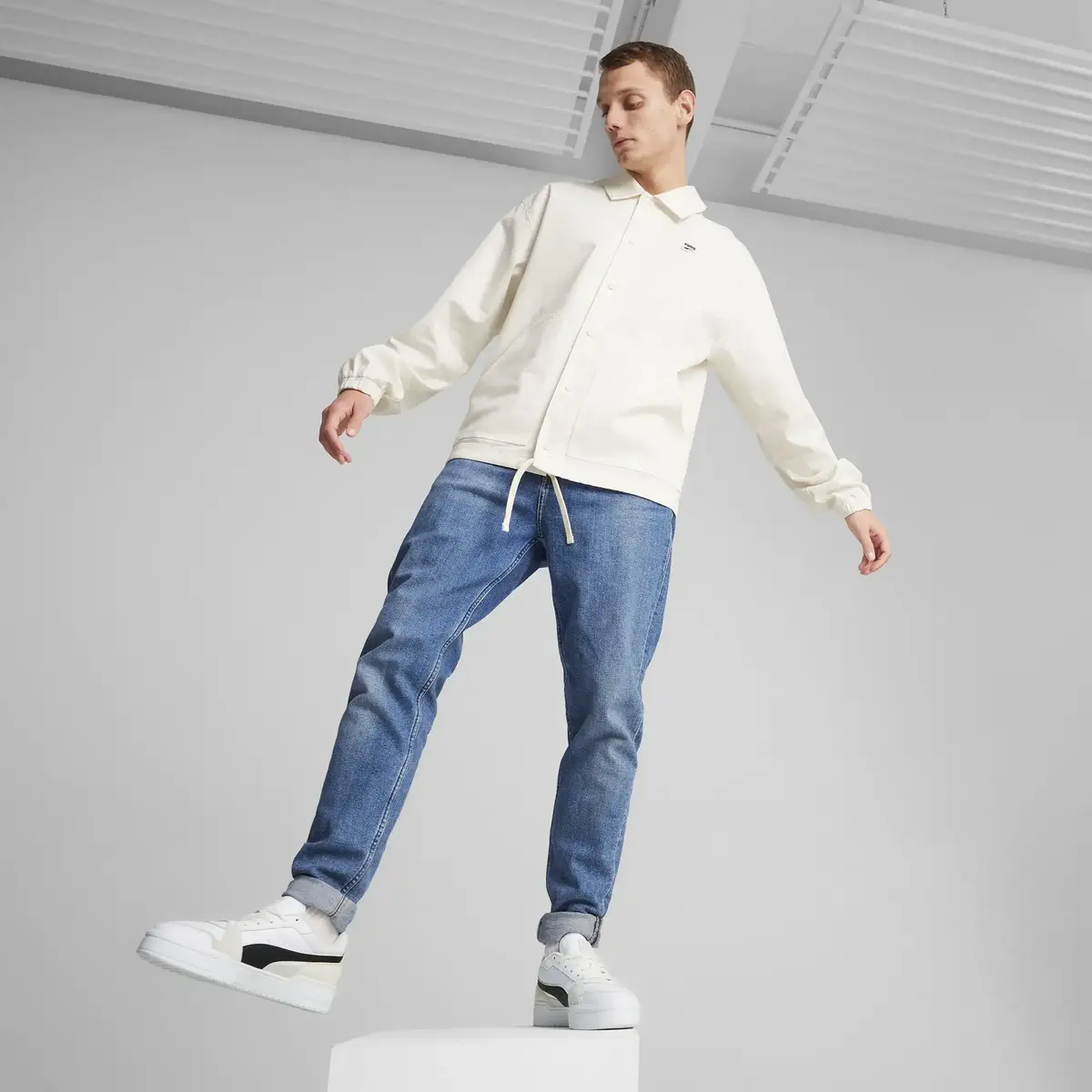 PUMA Downtown Jacket Krem Erkek Ceket