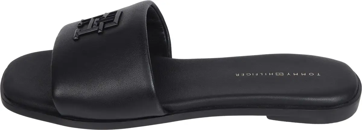 Tommy Hilfiger TH LOGO HARDWARE LEA, BDS Siyah Kadın Terlik