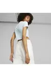 Puma DARE TO Cropped Slim Tee Buz Mavisi Kadın T-Shirt