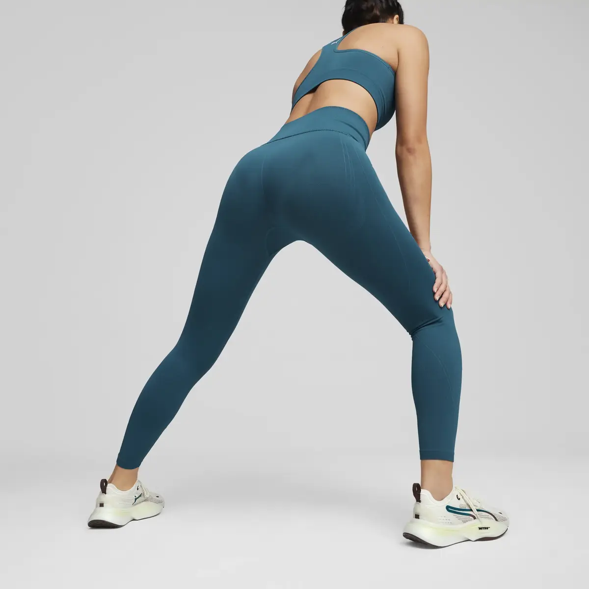 Puma SHAPELUXE SEAMLESS TIGHT Mavi Kadın Tayt