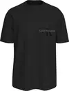 Calvin Klein BRISTLE MONOLOGO TEE, BEH Siyah Erkek T-Shirt & Polo