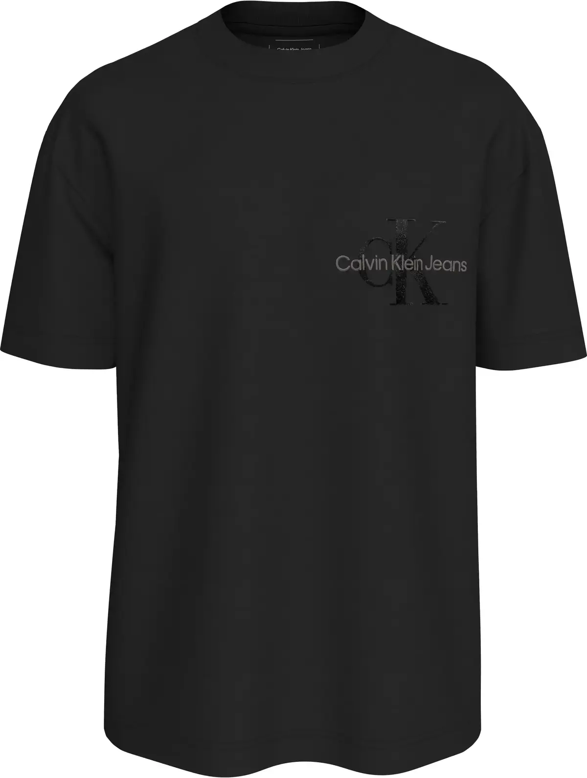 Calvin Klein BRISTLE MONOLOGO TEE, BEH Siyah Erkek T-Shirt & Polo