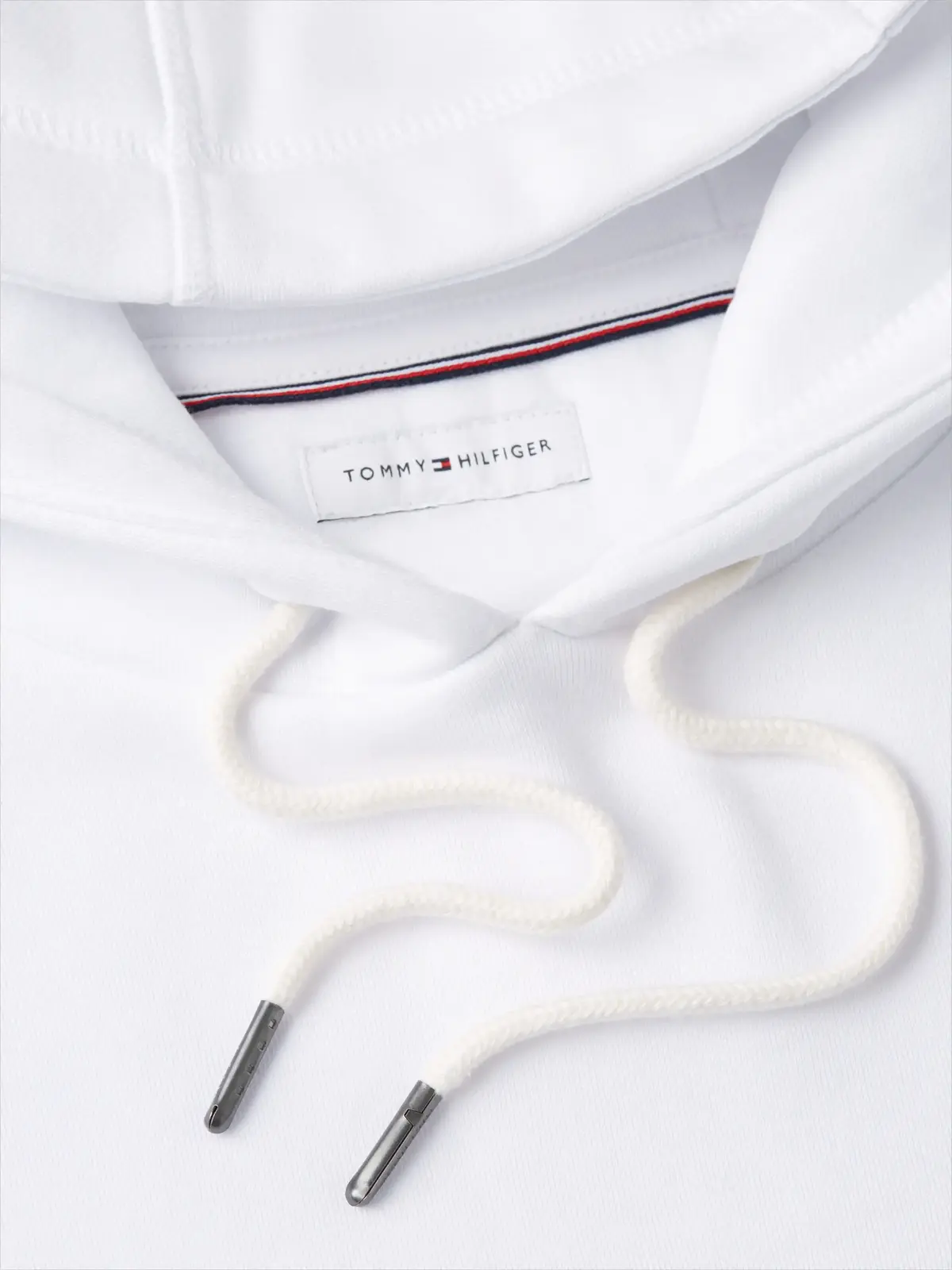 Tommy Hilfiger TOMMY LOGO HOODY, YBR Beyaz Erkek Sweatshirt