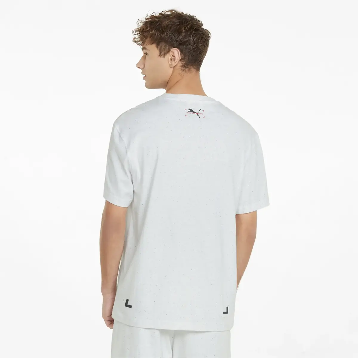 Puma RE:Collection Relaxed Tee Pristine Heath Beyaz Erkek T-Shirt