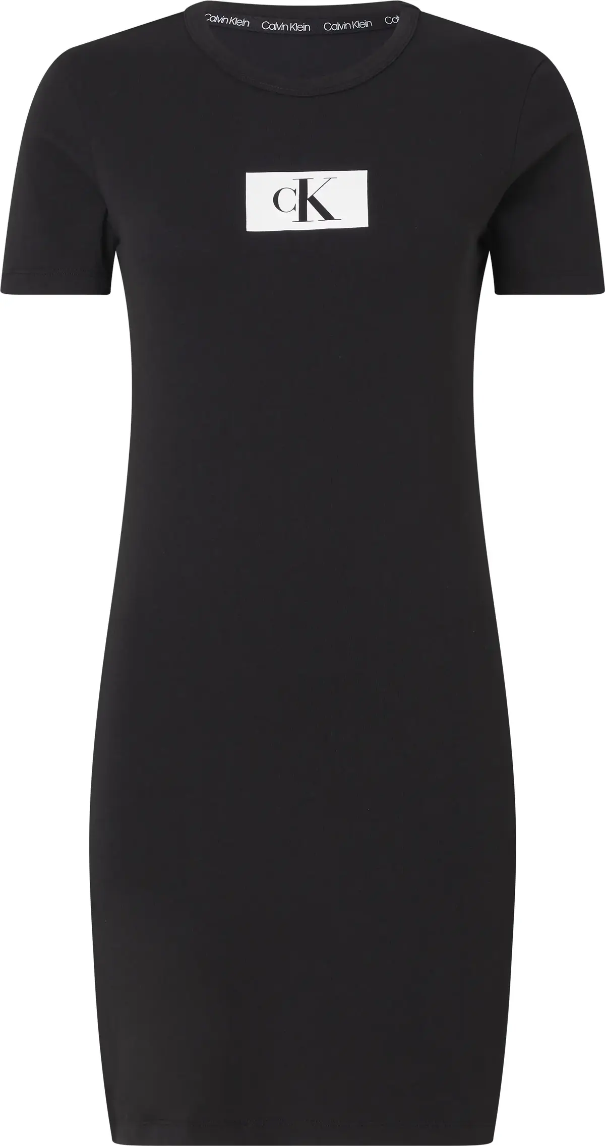 Calvin Klein S/S NIGHTDRESS Kadın Siyah Elbise