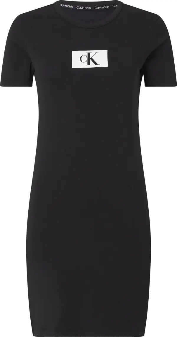 Calvin Klein S/S NIGHTDRESS Kadın Siyah Elbise