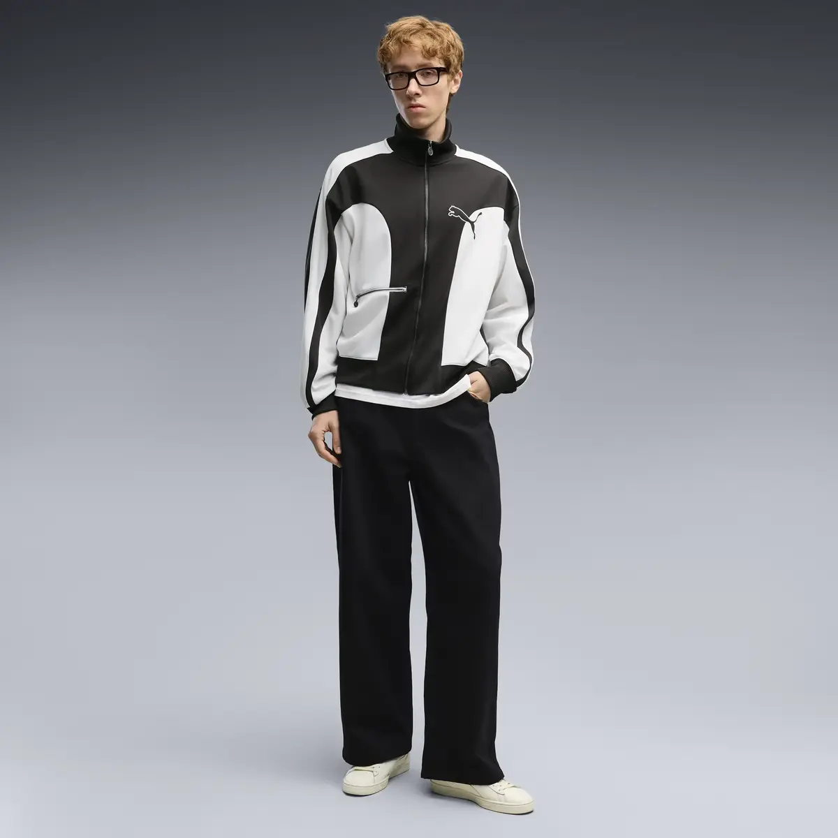 PUMA T7 Track Jacket Beyaz Erkek Ceket
