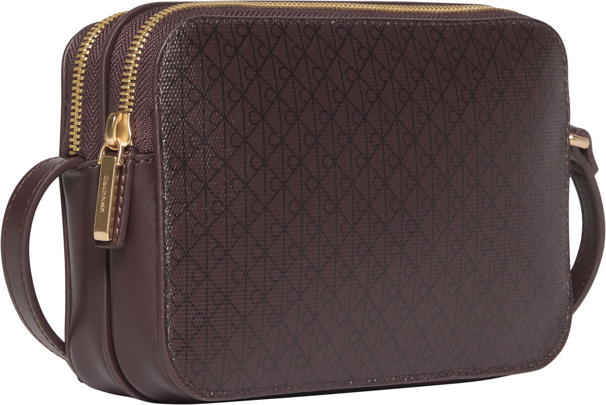 Calvin Klein EMBLEM AOP ELONGATED CAMERA BAG Kırmızı Kadın El Çantası