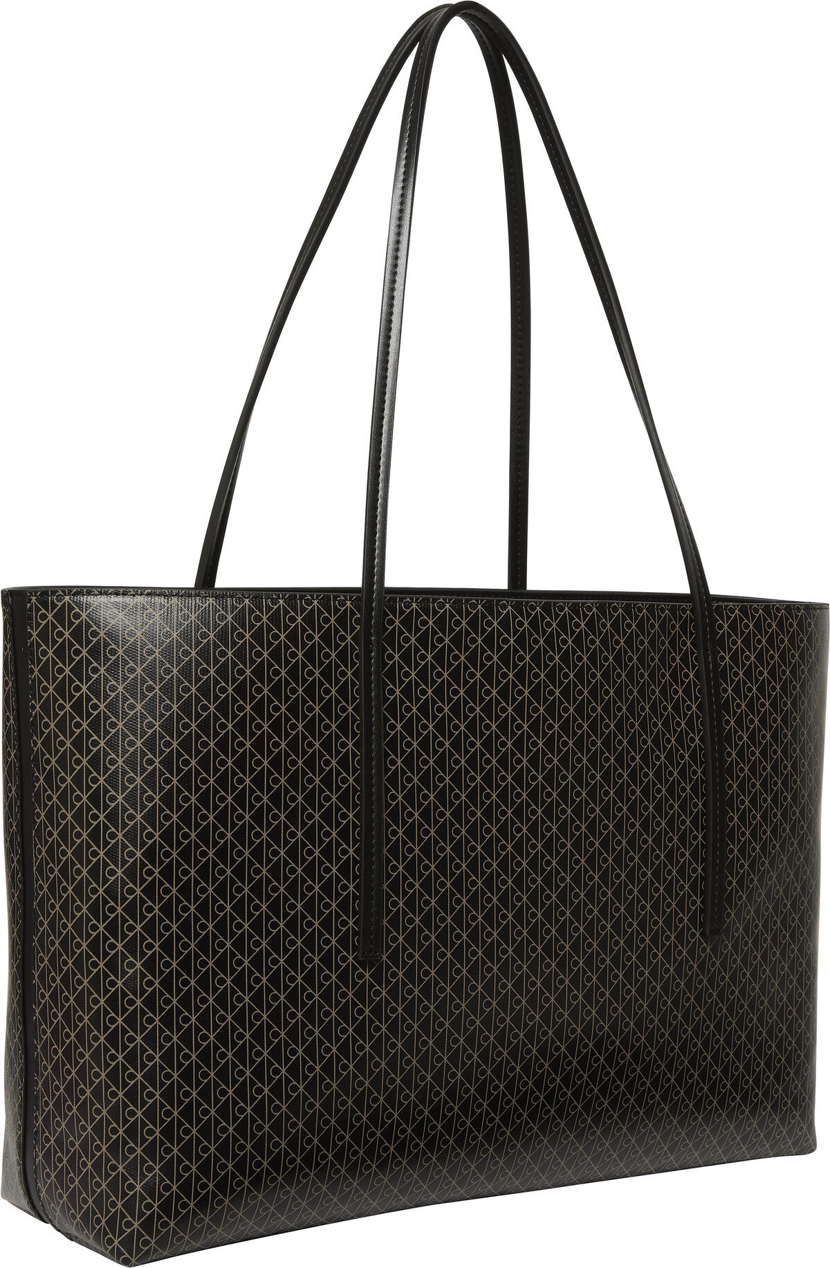 Calvin Klein EMBLEM AOP TOTE W/ POUCH Siyah Kadın El Çantası Calvin Klein EMBLEM AOP TOTE W/ POUCH Siyah Kadın El Çantası