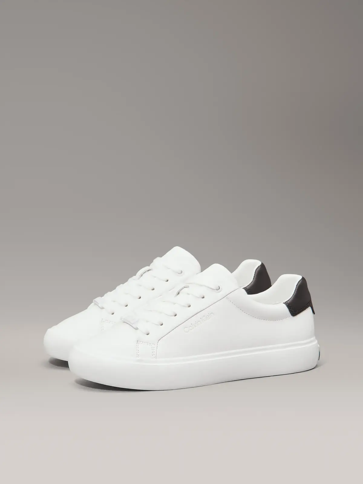 Calvin Klein VULC LACE UP, 0K4 Beyaz Kadın Spor Ayakkabı & Sneaker