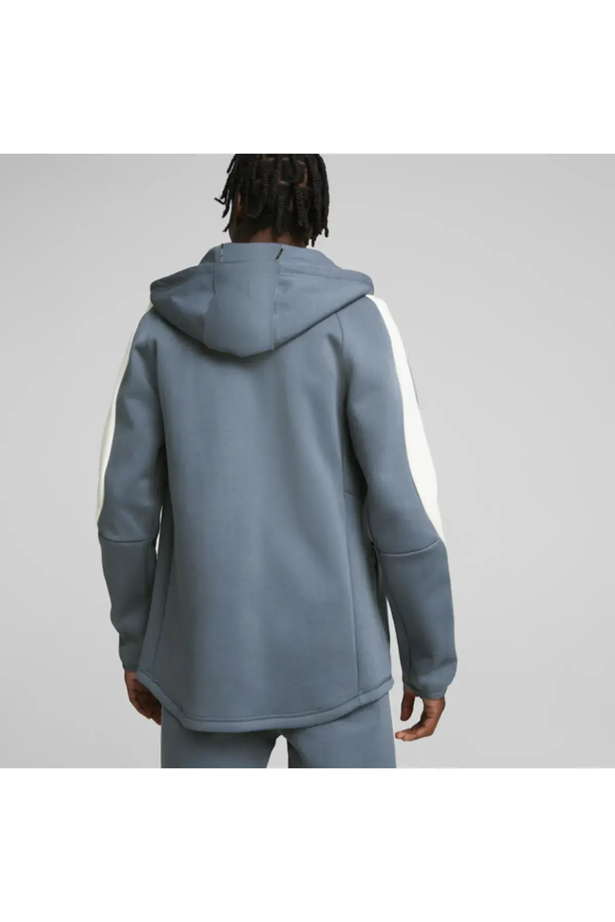 Puma Evostripe Full-Zip Hoodie Lacivert Erkek Fermuarlı Hoodie
