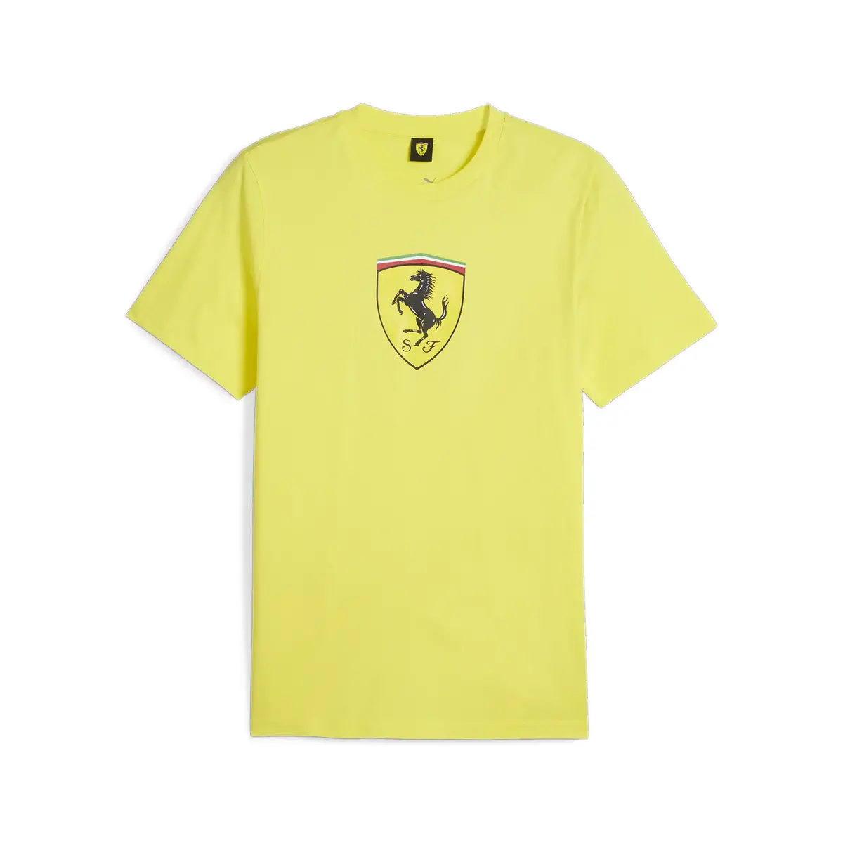 Puma Ferrari Race Big Shld T Clrd Sarı Erkek Tişört