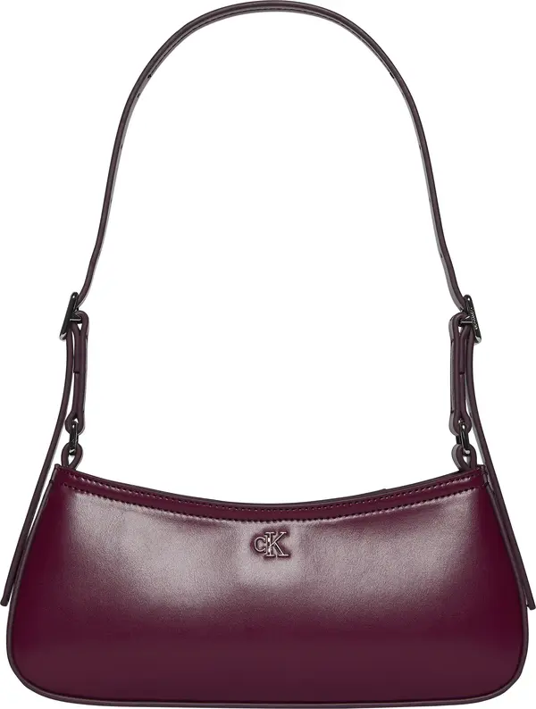 Calvin Klein CK SMALL SHOULDER BAG Kadın Bordo El Çanta