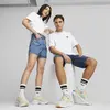 Puma DOWNTOWN PRIDE Tee Beyaz Unisex T-Shirt