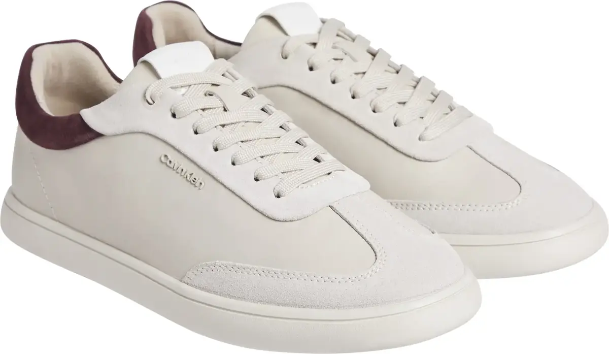 Calvin Klein CUPSOLE LACE UP - LT, 0HN Beyaz Kadın Spor Ayakkabı & Sneaker