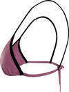 Calvin Klein TRIANGLE-RP Kadın Pembe Bikini Üstü
