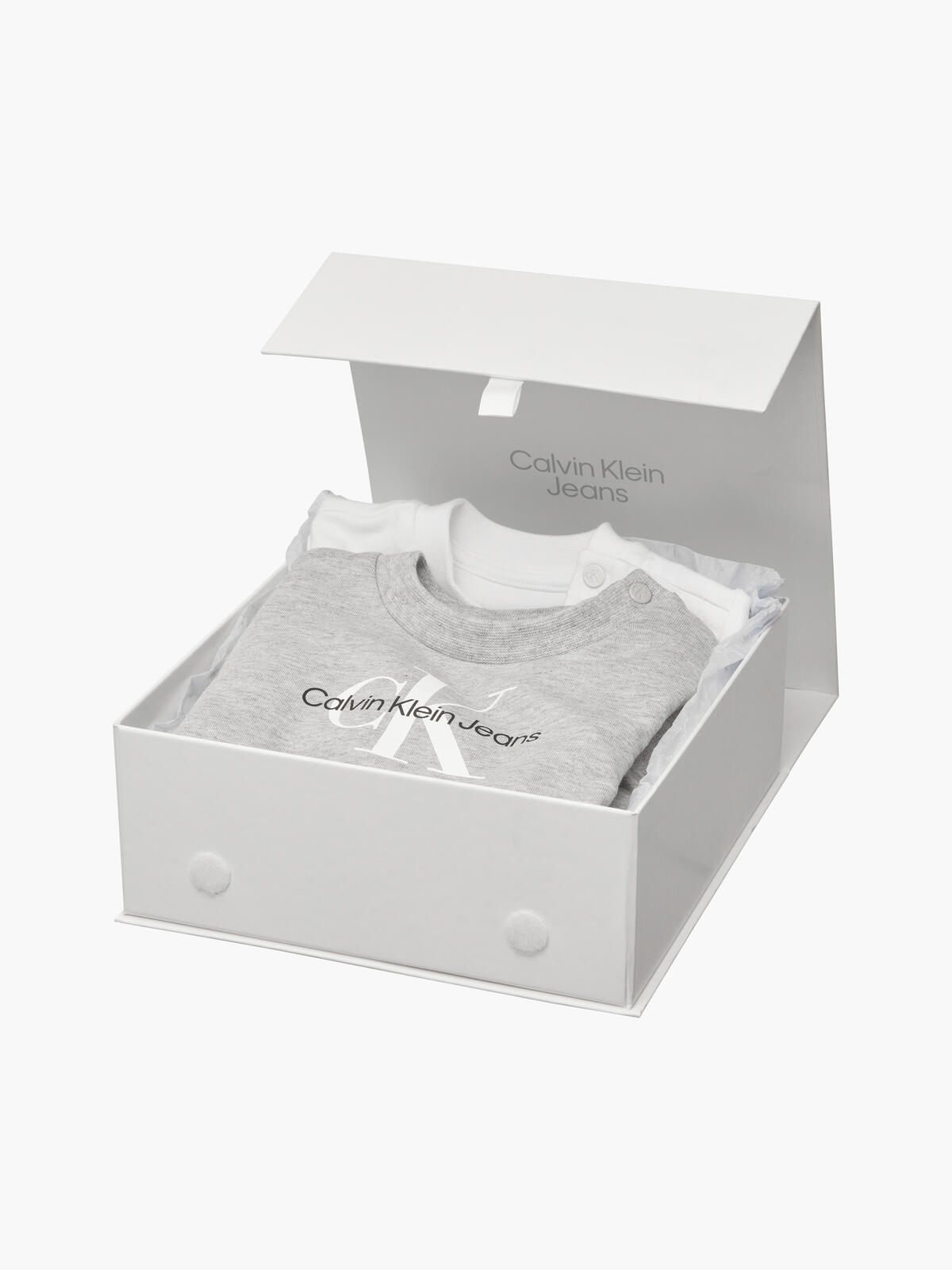 Calvin Klein MONOGRAM STARTER GIF Bebek Krem Eşofman Takımı