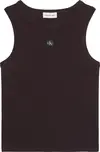 Calvin Klein WOVEN LABEL 2X2 BABY RIB TANK Kadın Siyah T-Shirt