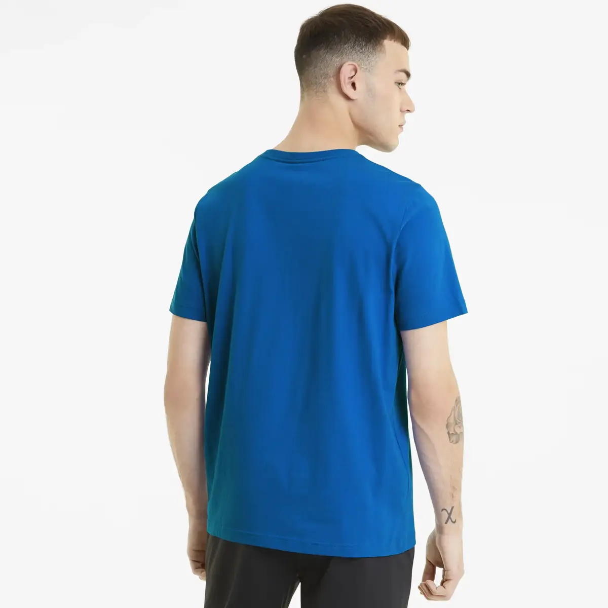 Puma ESS Logo Tee mavi Erkek T-Shirt
