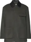 Calvin Klein LS MELTON WOOL BLEND CAR COAT Erkek Kahverengi Mont