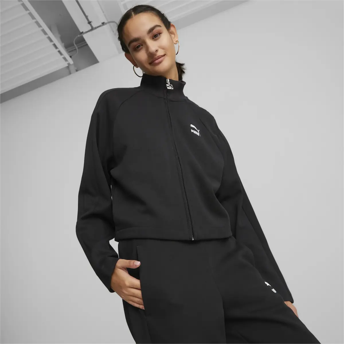 Puma T7 Track Jacket Siyah Kadın Ceket