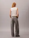 Calvin Klein LOW RISE BAGGY GREY DOVE Gri Kadın Jeans