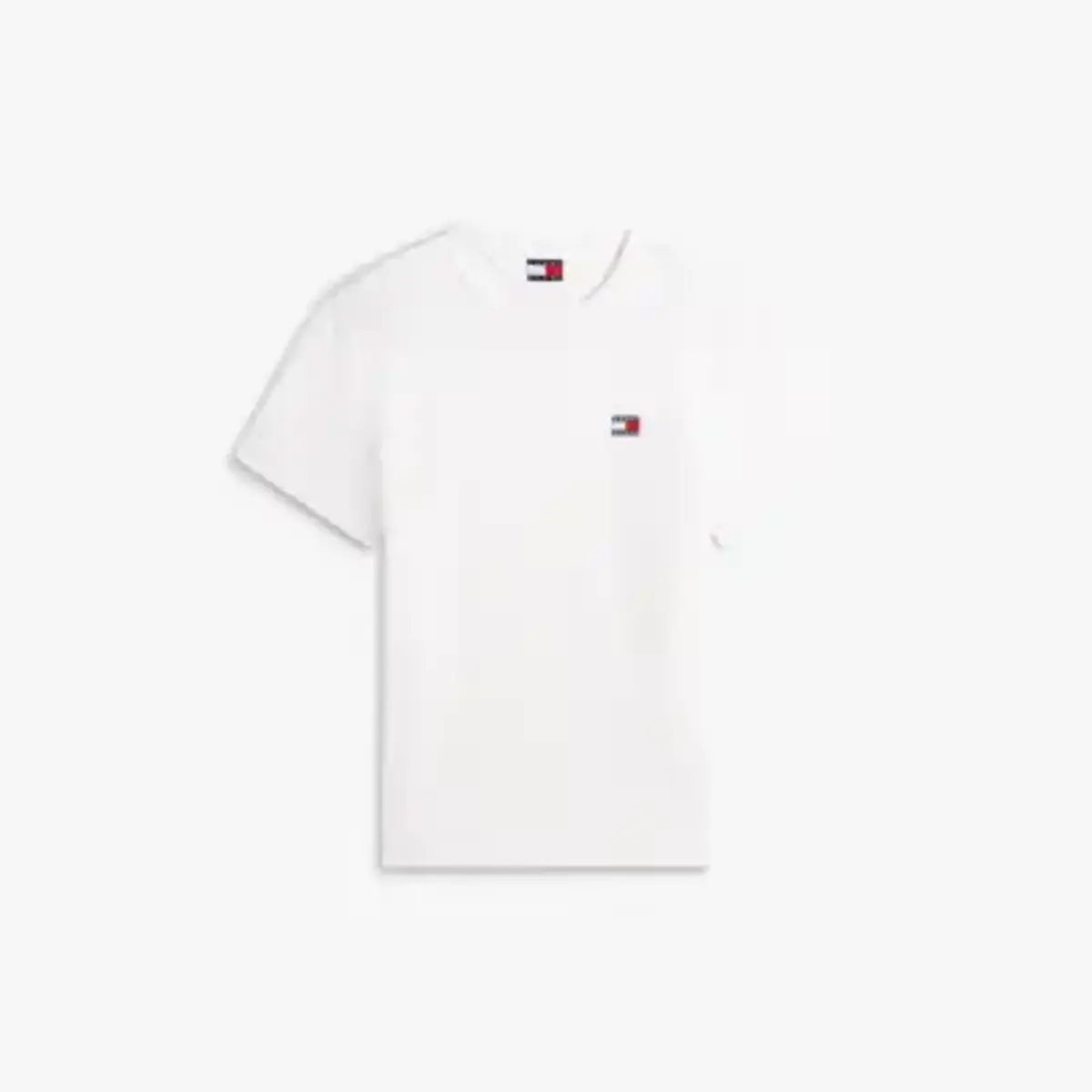 Tommy Hilfiger TJM REG BADGE TEE EX, YBL Beyaz Erkek T-Shirt & Polo