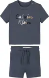 Calvin Klein COLOUR LOGO T-SHIRT, PCP Mavi Çocuk Eşofman Takımı