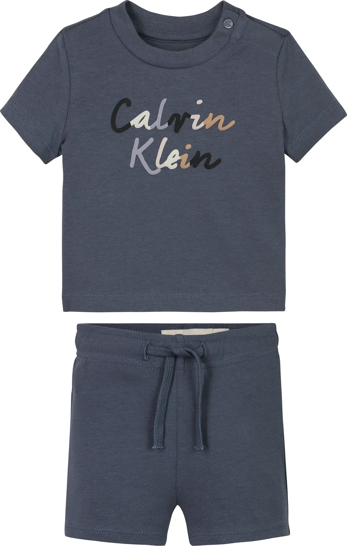 Calvin Klein COLOUR LOGO T-SHIRT, PCP Mavi Çocuk Eşofman Takımı
