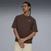 Puma WARDROBE ESS Boxy Tee Kahverengi Erkek T-Shirt