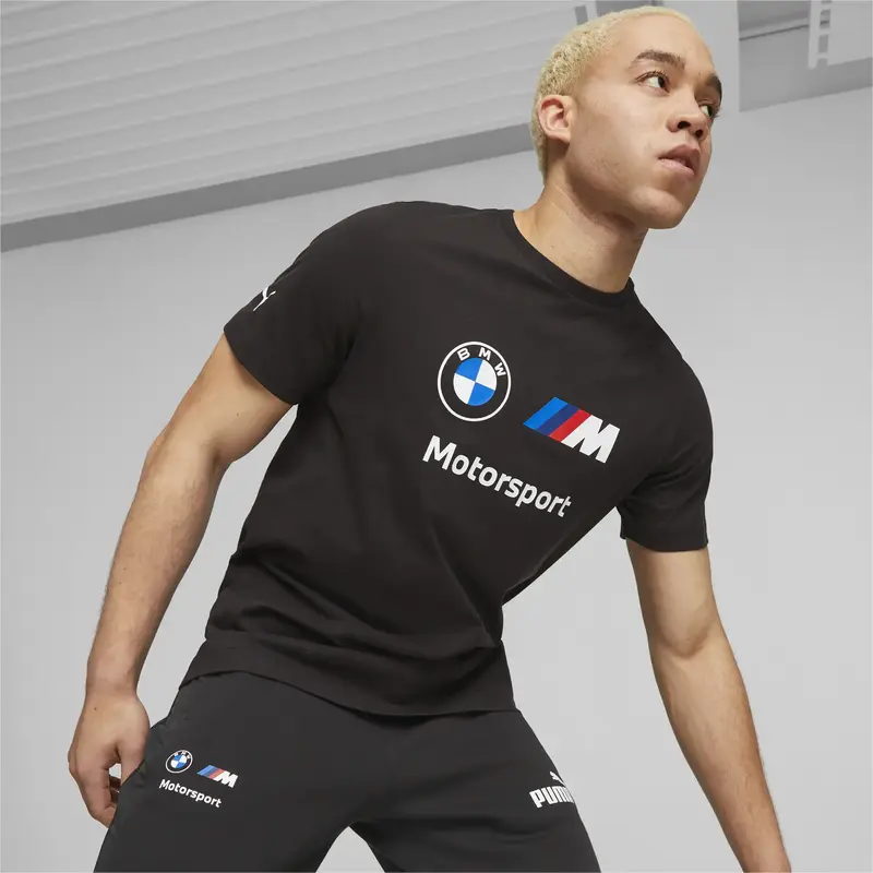 Puma BMW MMS ESS Logo Tee Siyah Erkek T-Shirt