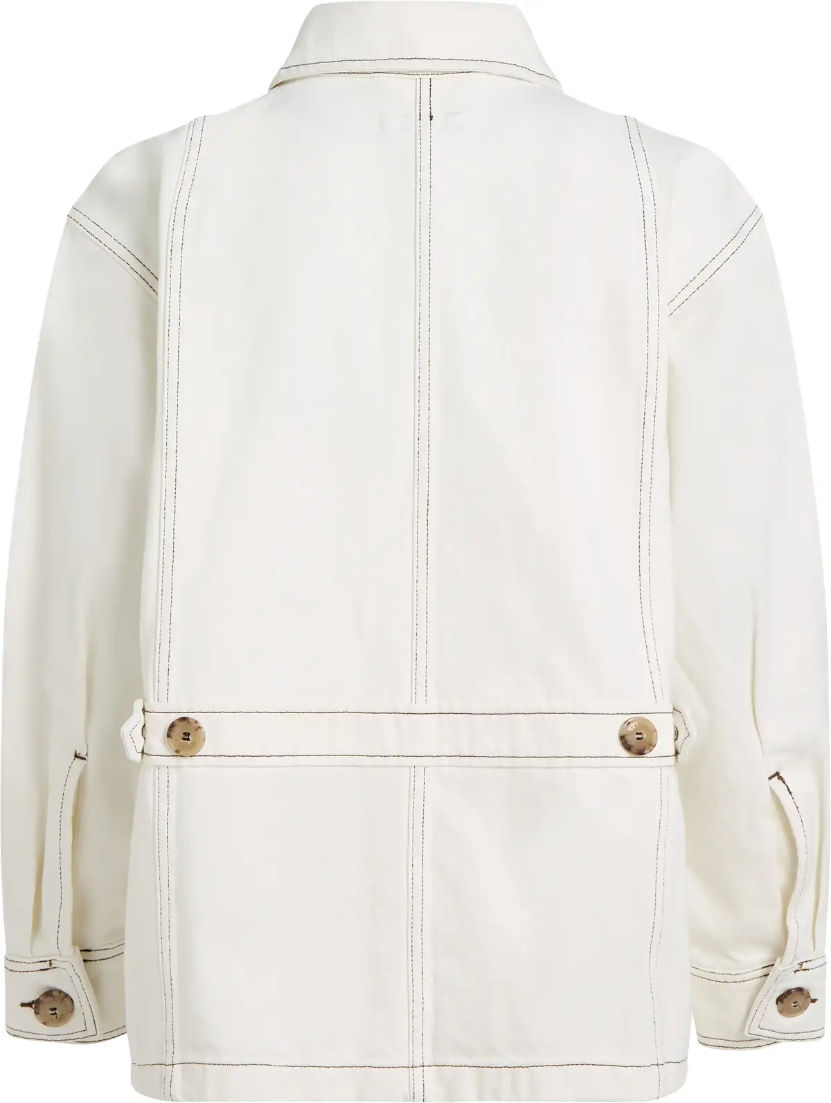 Tommy Hilfiger DNM OVERSIZED UTILIT, YBL Beyaz Kadın Gömlek