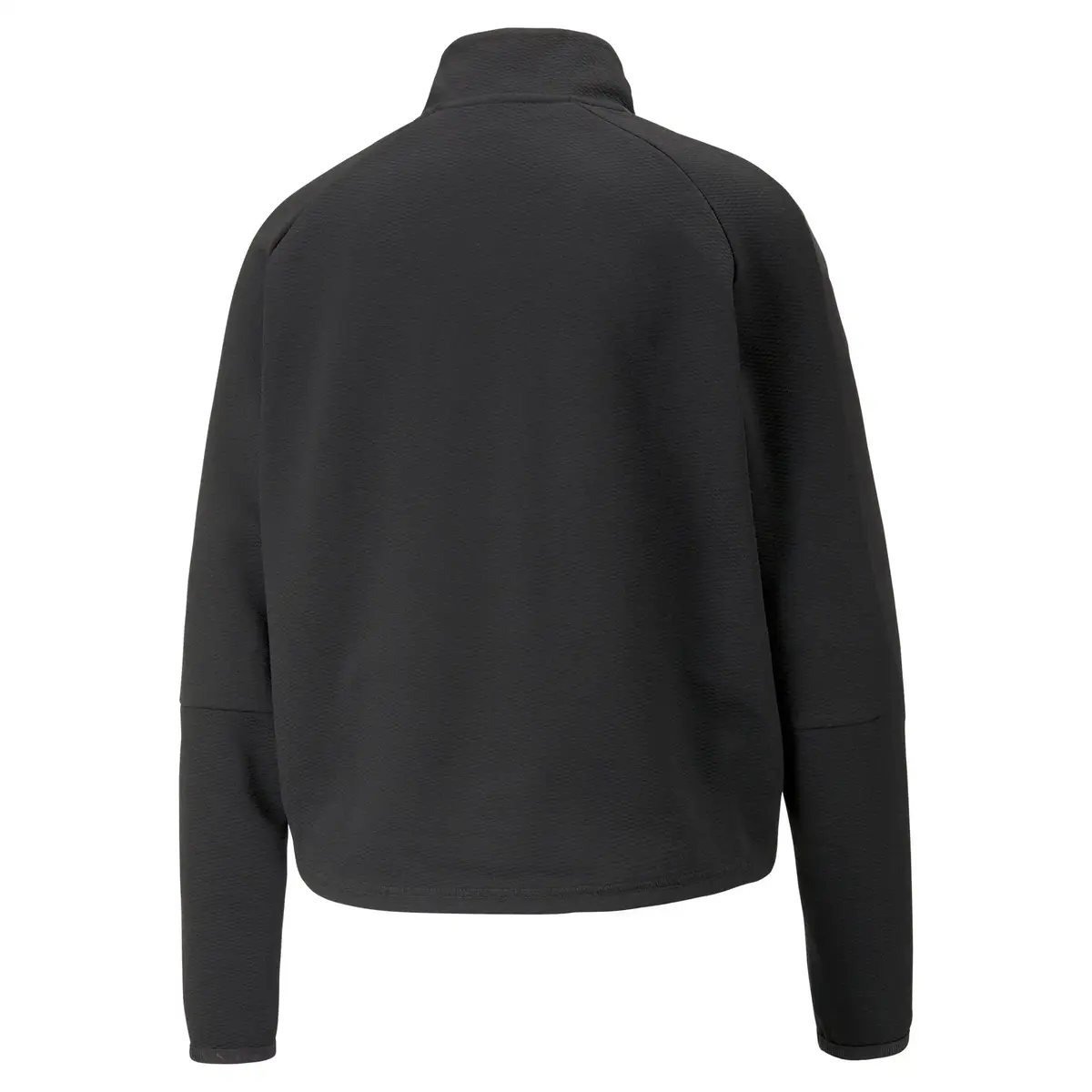 Puma EVOSTRIPE Half-Zip Crew Siyah Kadın Yarım Fermuarlı Sweatshirt