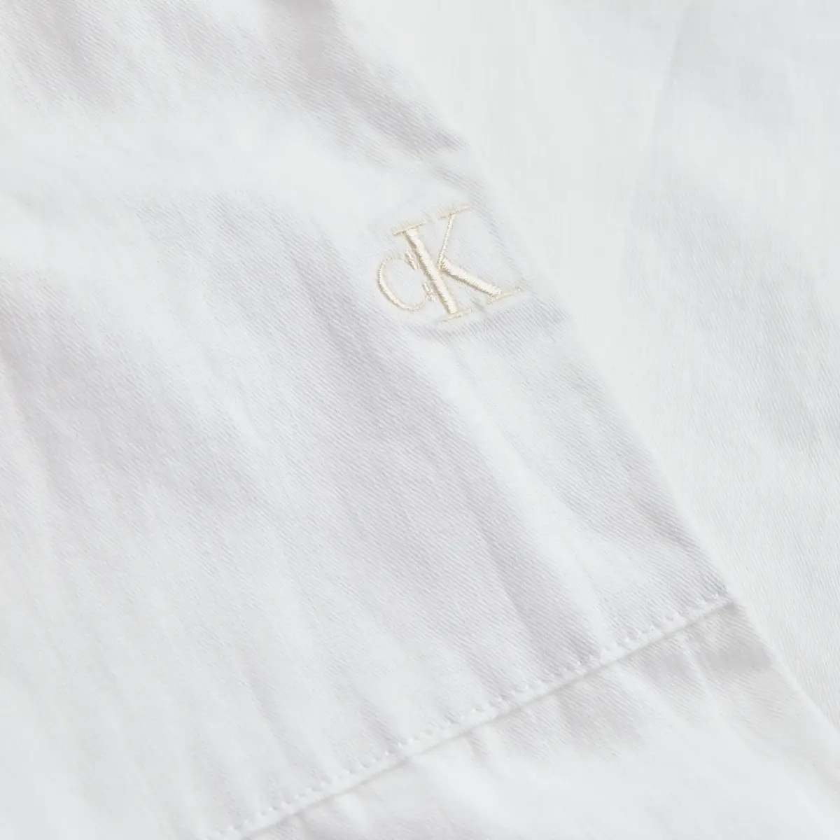 Calvin Klein LINEN PANT, YAF Beyaz Erkek Pantolon