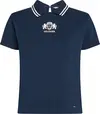 Tommy Hilfiger REG VARSITY C-NK POL, C1G Lacivert Kadın T-Shirt & Polo