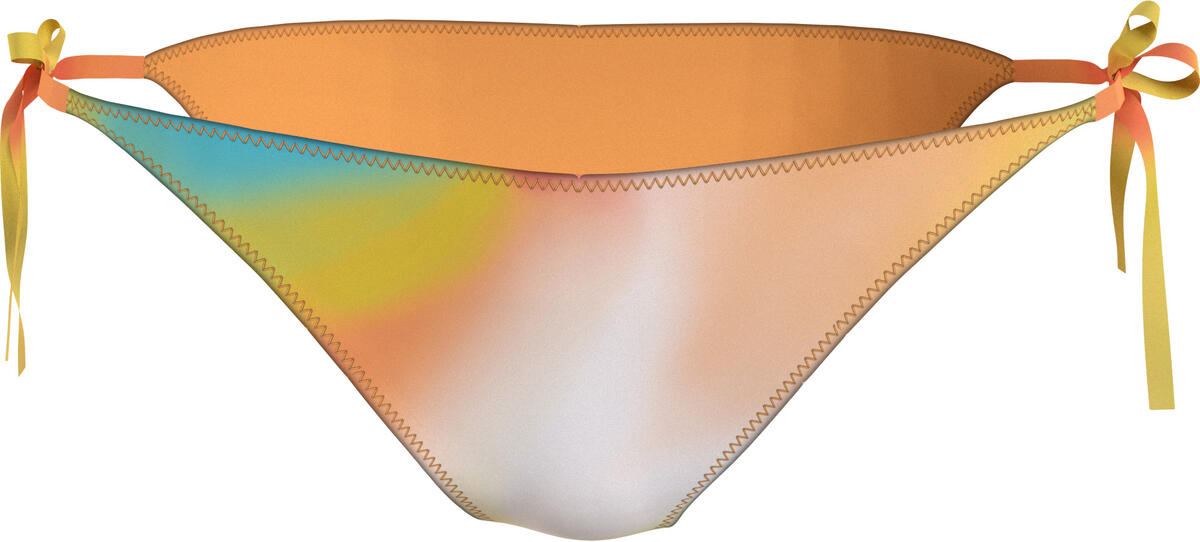 Calvin Klein STRING SIDE TIE-PRIN Kadın Sarı Bikini Altı
