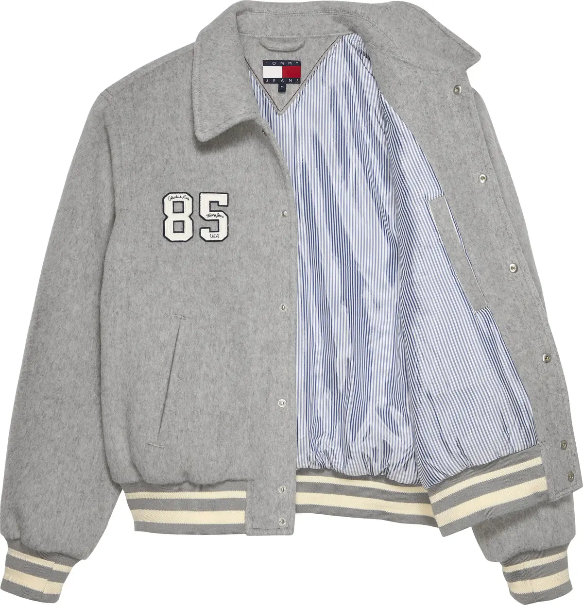 Tommy Hilfiger TJC VARSITY JACKET, P6N Gri Erkek Ceket