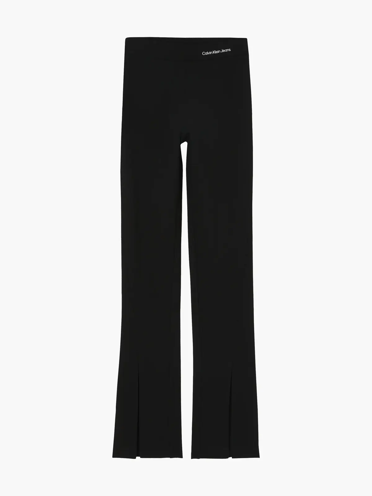 Calvin Klein SPLIT HEM SLIM MILAN Kadın Siyah Geniş Paça Pantolon