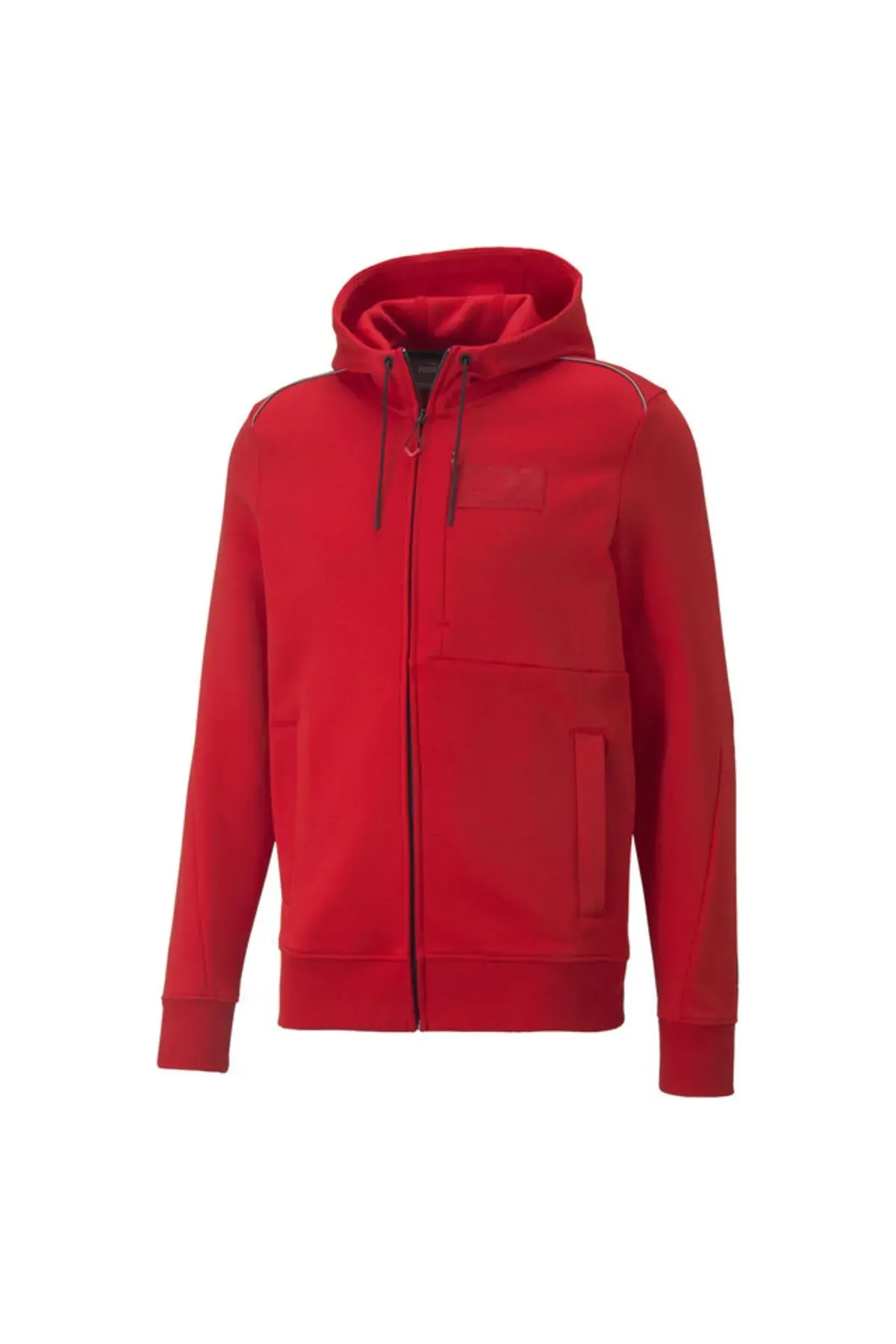 Puma Ferrari Style Hooded Sweat Jacket Kırmızı Erkek Fermuarlı Hoodie