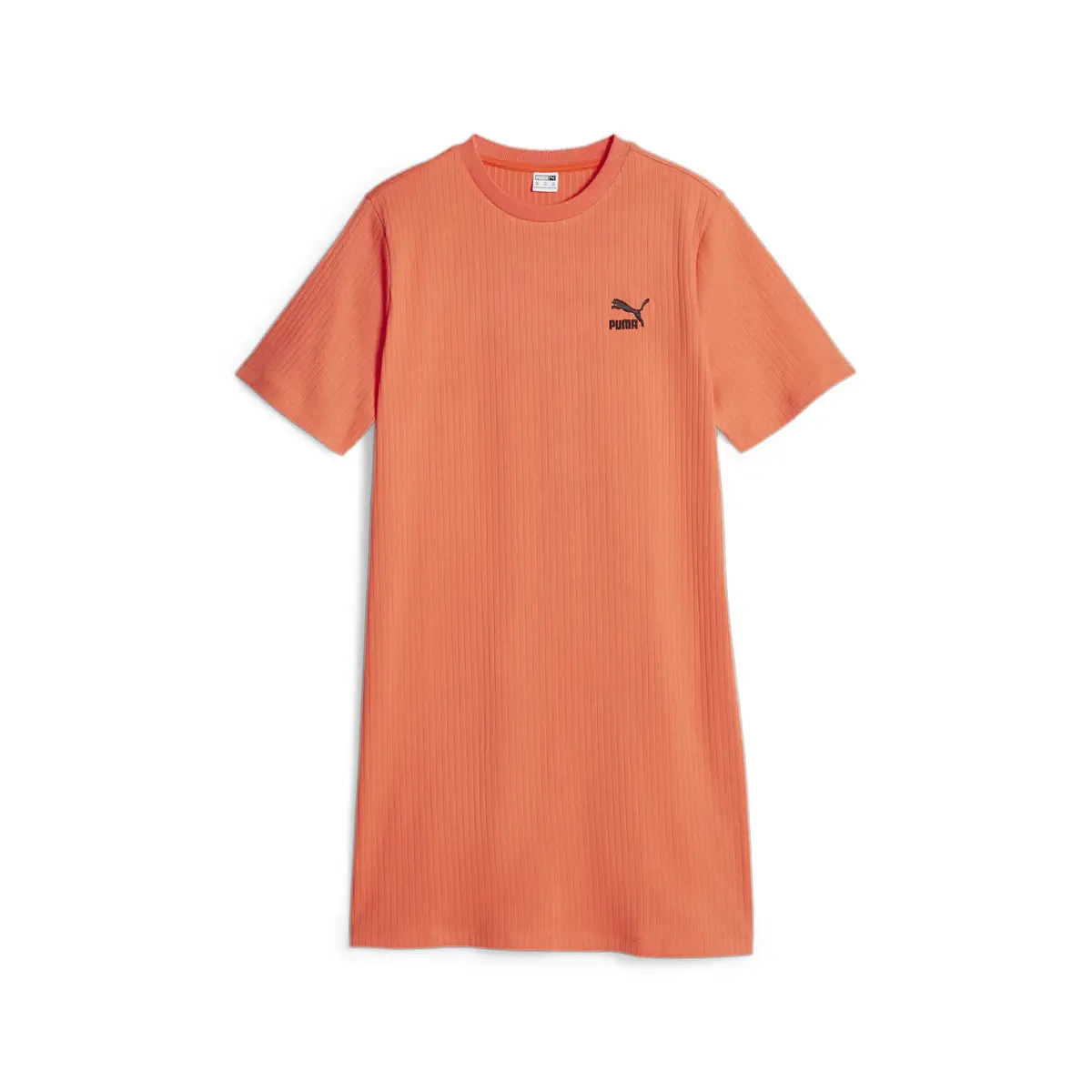 Puma CLASSICS Ribbed Dress Turuncu Kadın Elbise