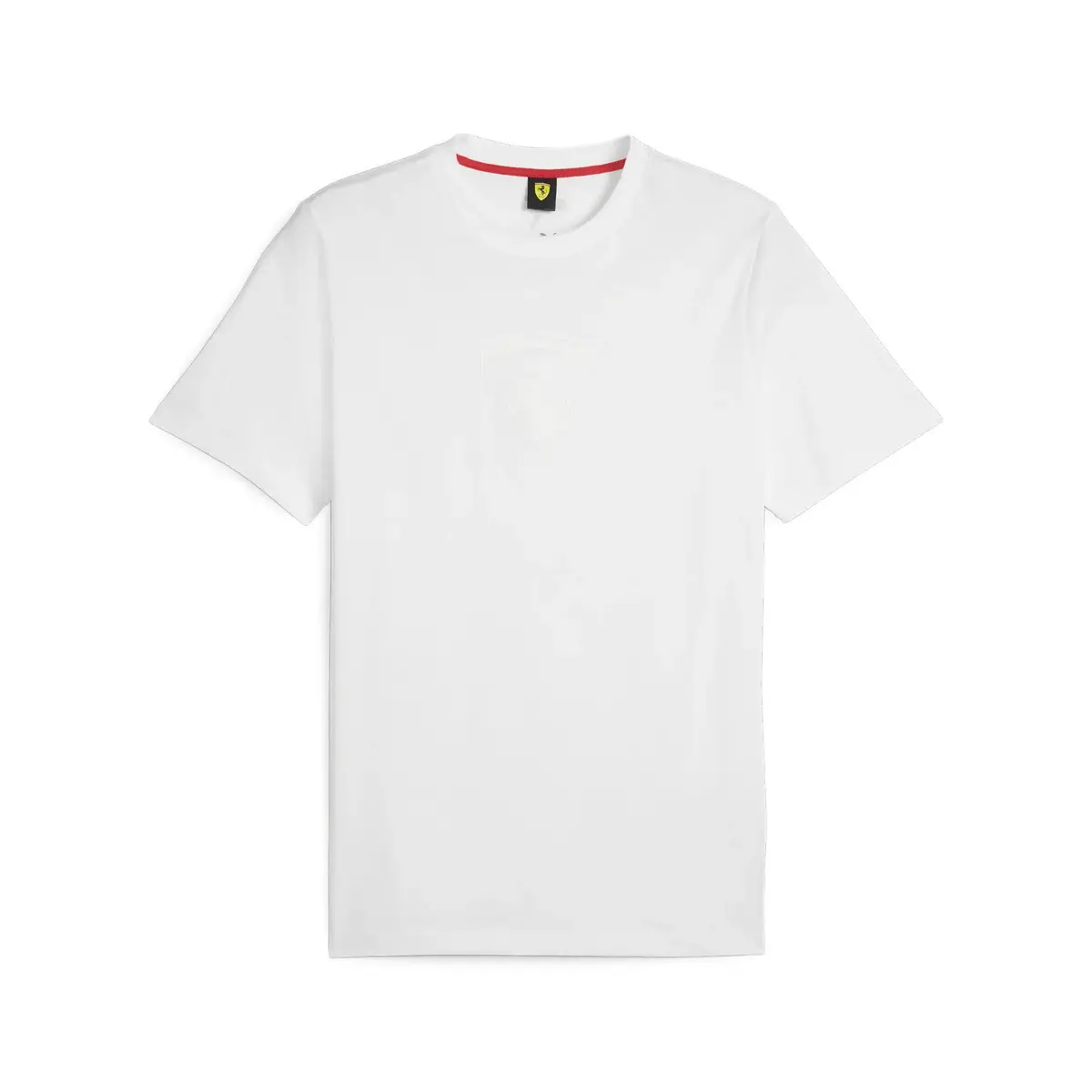 Puma Ferrari Race Big Shld Tonal Beyaz Erkek T-Shirt