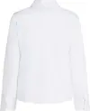 Tommy Hilfiger ESS POPLIN REGULAR S, YCF Beyaz Kadın Gömlek