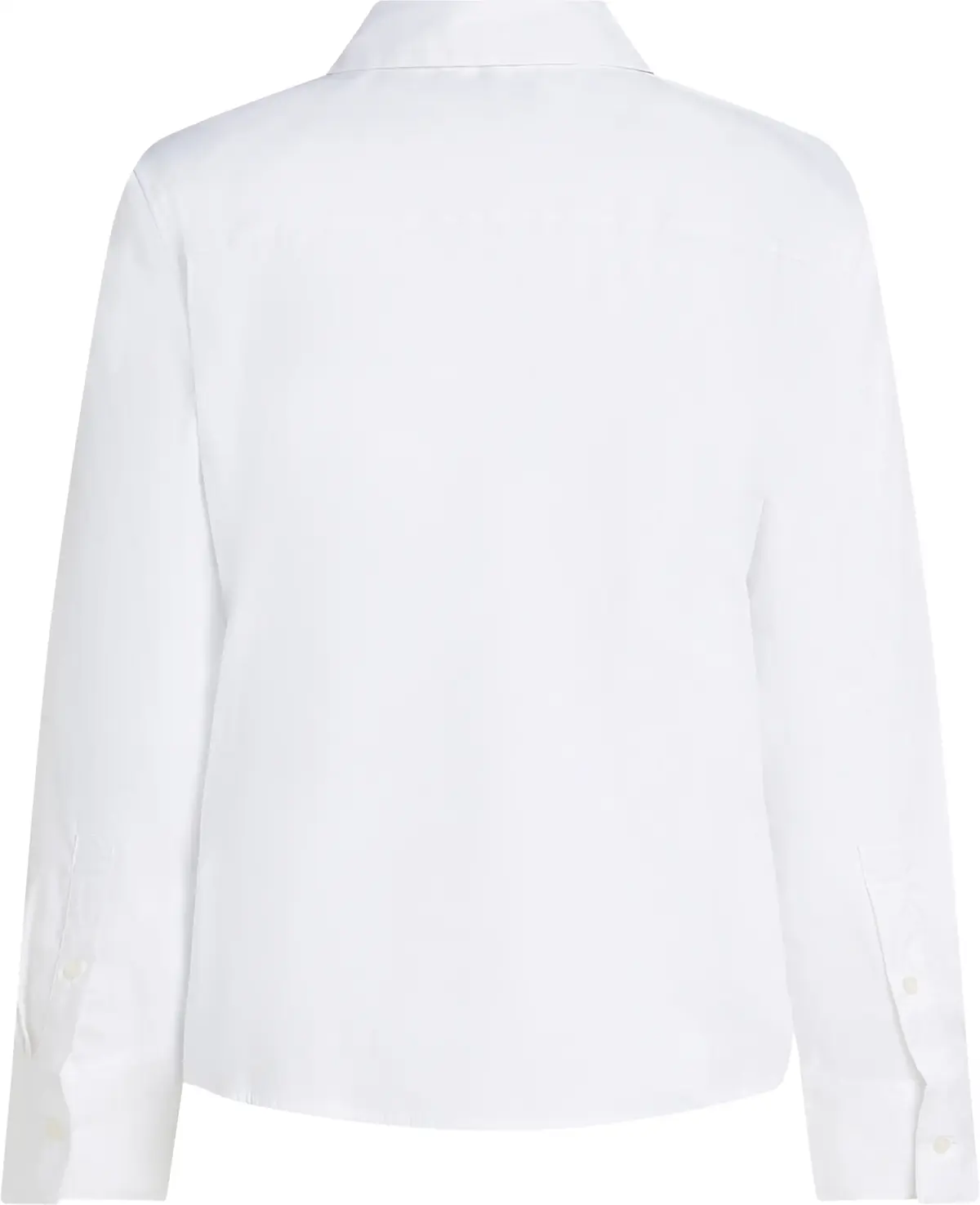 Tommy Hilfiger ESS POPLIN REGULAR S, YCF Beyaz Kadın Gömlek