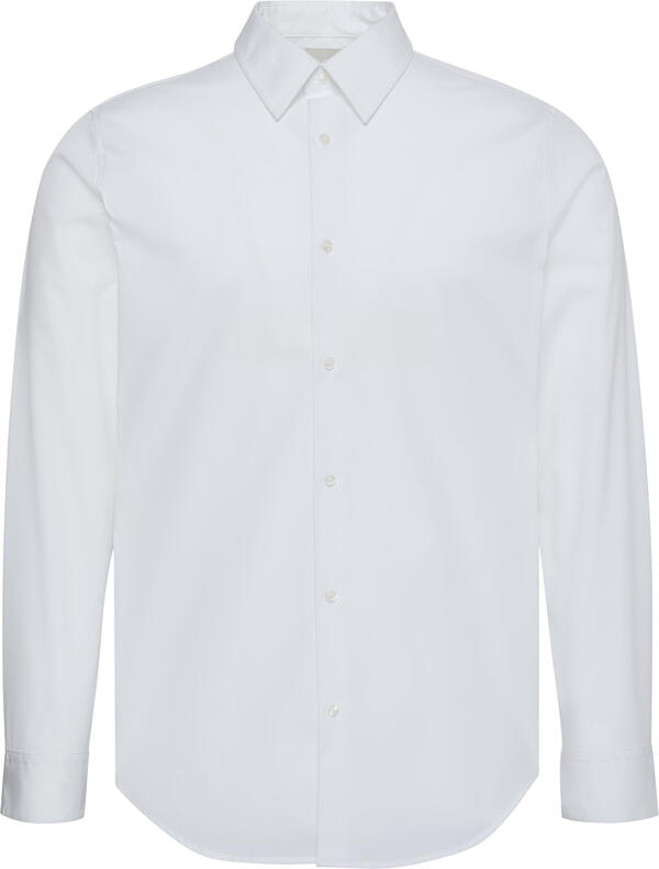 Calvin Klein LS SOLID SUPIMA STRETCH SLIM SHI Beyaz Erkek Gömlek