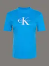 Calvin Klein HERO SS CLASSIC MONOLOGO CNECK T Mavi Kadın Tişört Calvin Klein HERO SS CLASSIC MONOLOGO CNECK T Mavi Kadın Tişört