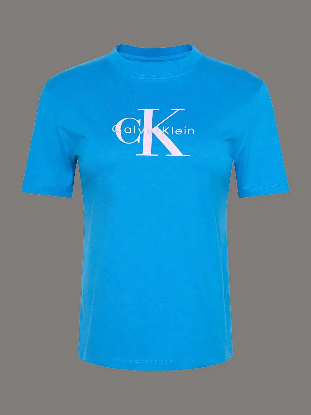 Calvin Klein HERO SS CLASSIC MONOLOGO CNECK T Mavi Kadın Tişört Calvin Klein HERO SS CLASSIC MONOLOGO CNECK T Mavi Kadın Tişört