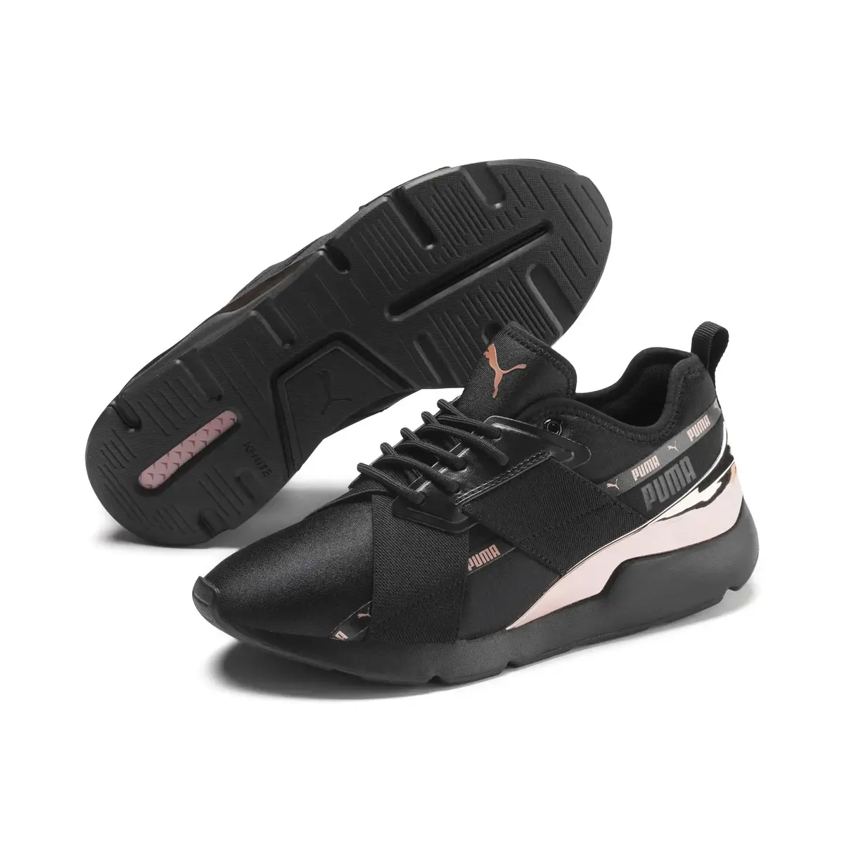 Puma Muse X-2 Metallic Wn S Siyah Kadın Günlük Spor Ayakkabı