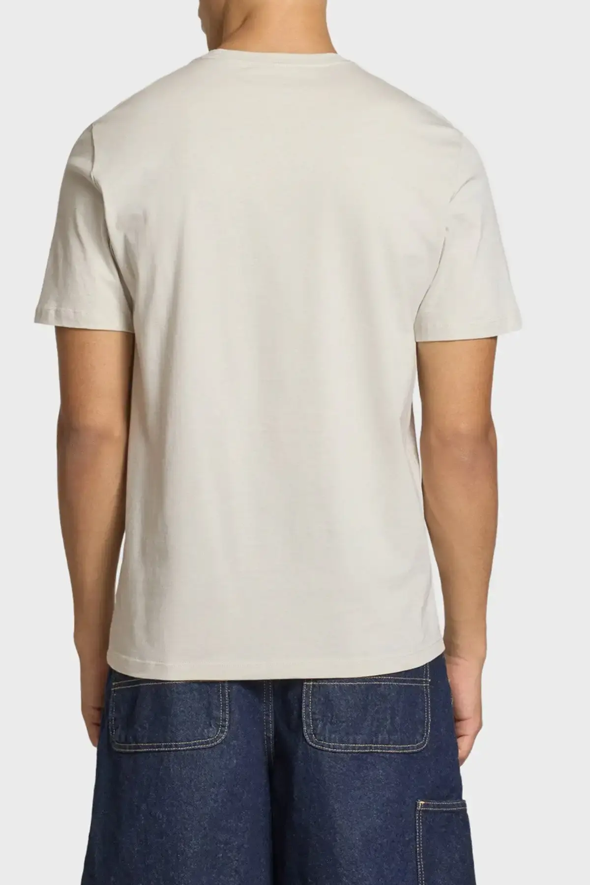 Calvin Klein SS 30s EU CALVIN LINE BOGO GRAPH Bej Erkek Tişört