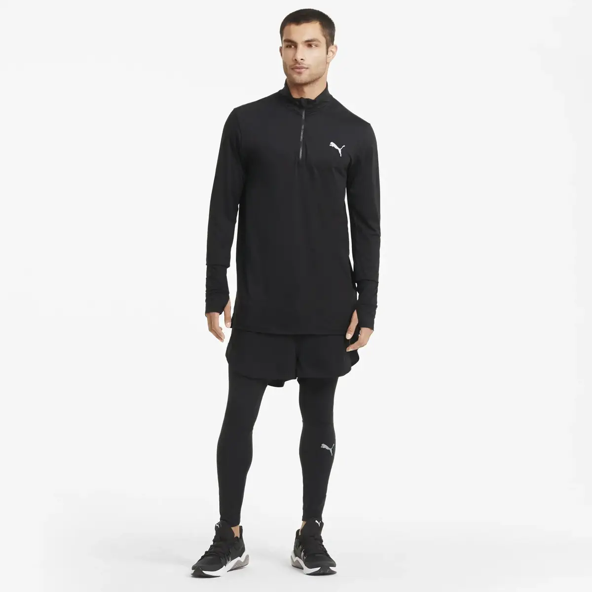 Puma Run Favorıte Long Tıght M Siyah Erkek Tayt