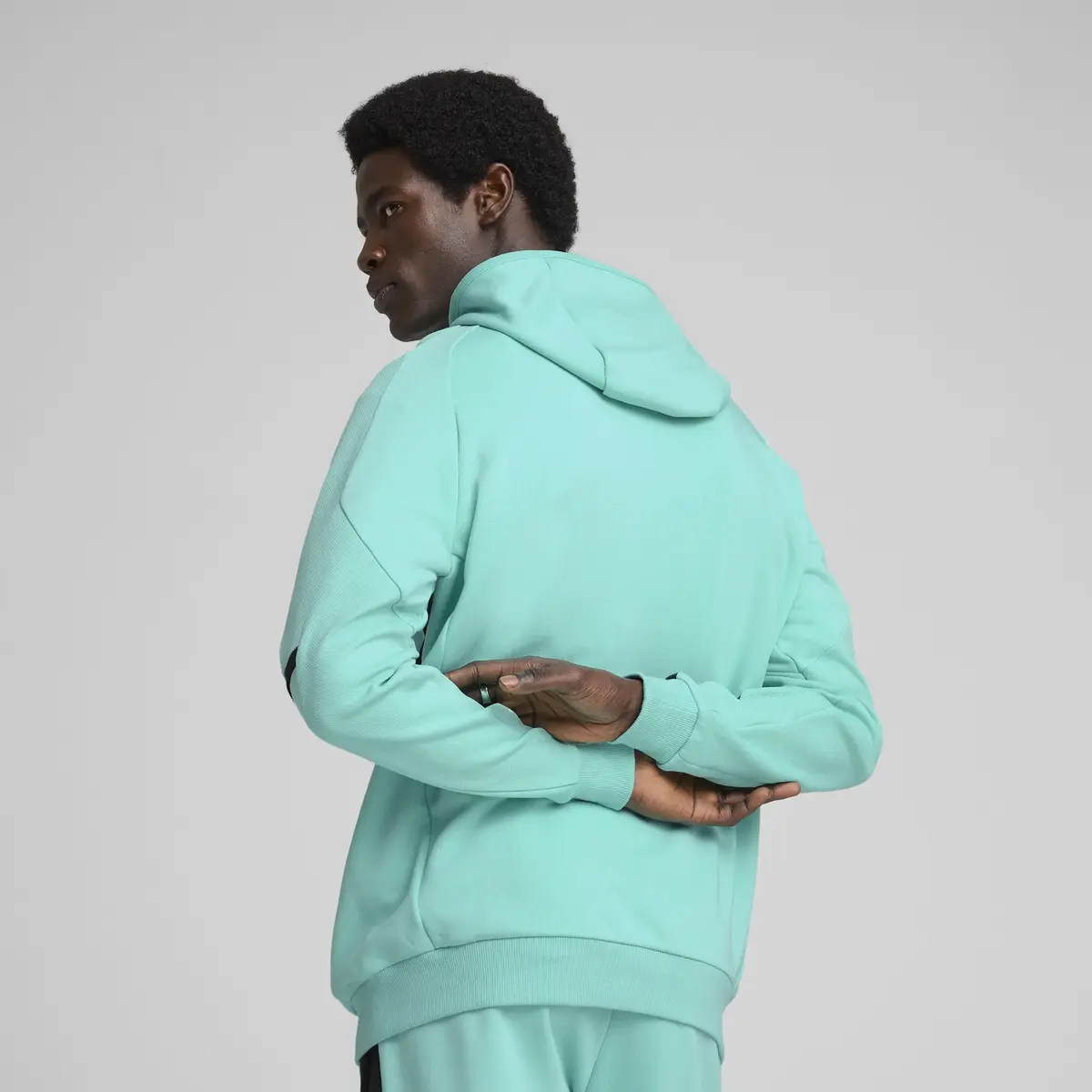 PUMA BMW MMS HOODED SWEAT JACKET Mavi Erkek Ceket